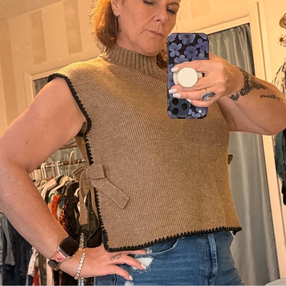 Reverie Sweater Vest with side ties